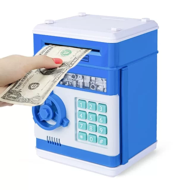 Şifreli Elektronik ATM Kumbara | 4 Renk | Pil Hediyeli