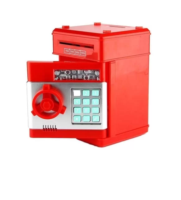 Şifreli Elektronik ATM Kumbara | 4 Renk | Pil Hediyeli
