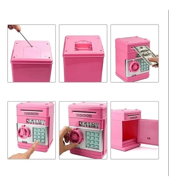 Şifreli Elektronik ATM Kumbara | 4 Renk | Pil Hediyeli
