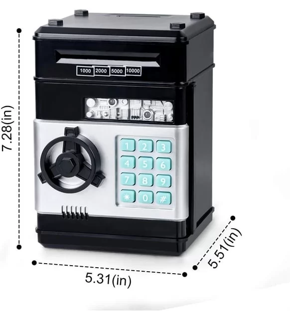 Şifreli Elektronik ATM Kumbara | 4 Renk | Pil Hediyeli